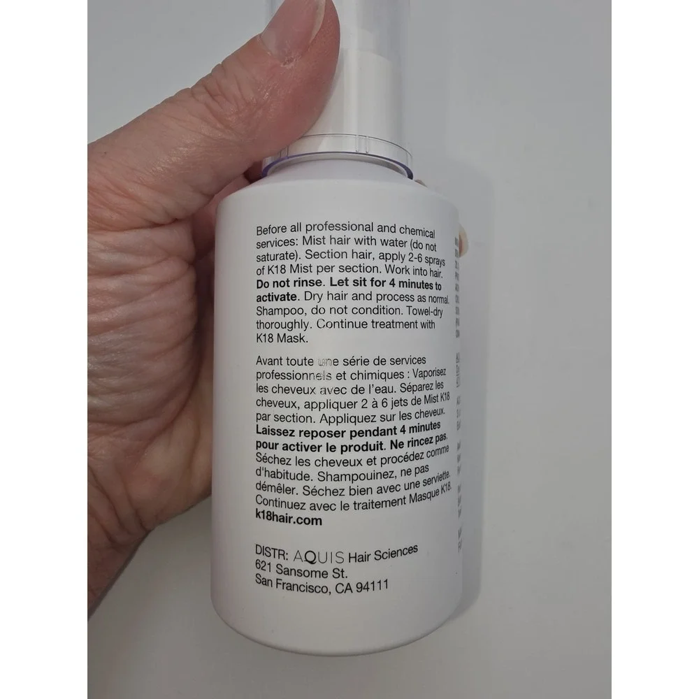 K18 Biomimetic Hairscience Professional Molecular Repair Hair Mist  5 fl oz